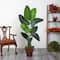 5.5ft. Travelers Palm Artificial Tree in Brown Planter